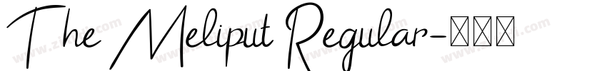 The Meliput Regular字体转换